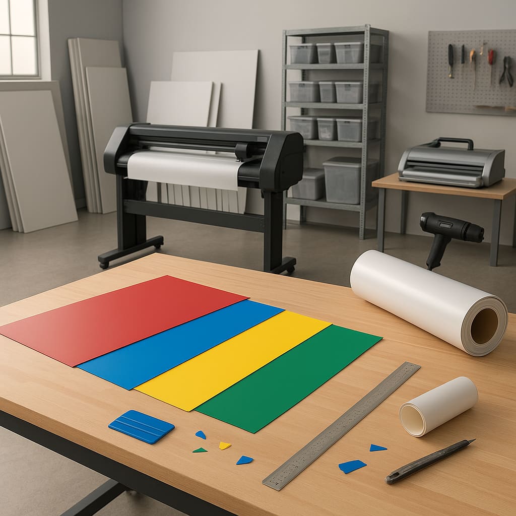 Produktion von Signaletik im Workshop